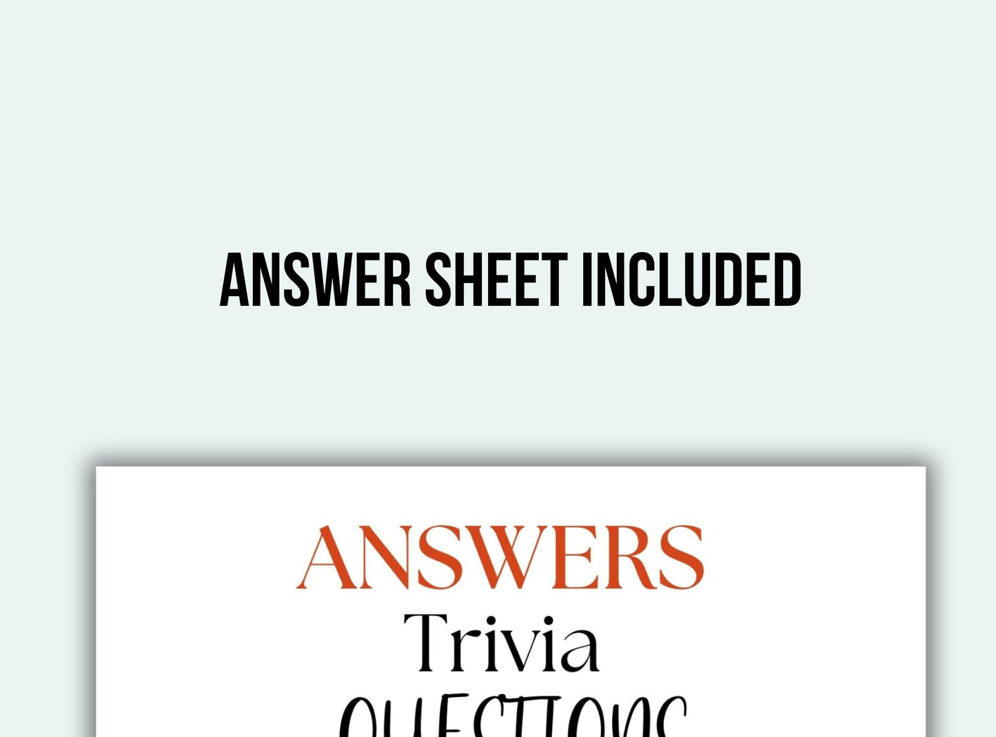 Fall Trivia Game