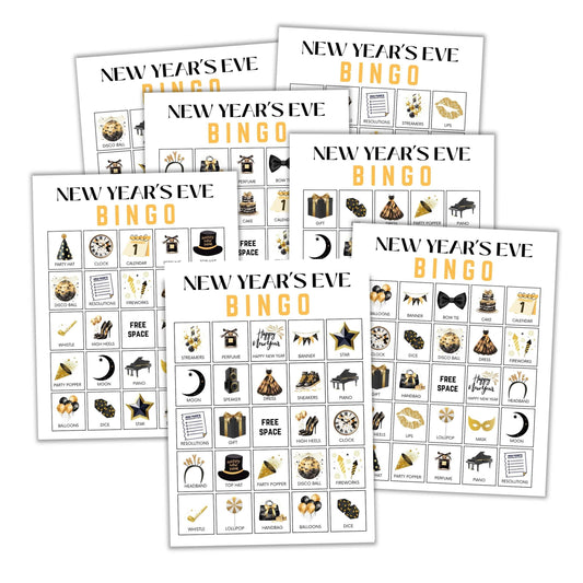 Printable New Year's Bingo Game