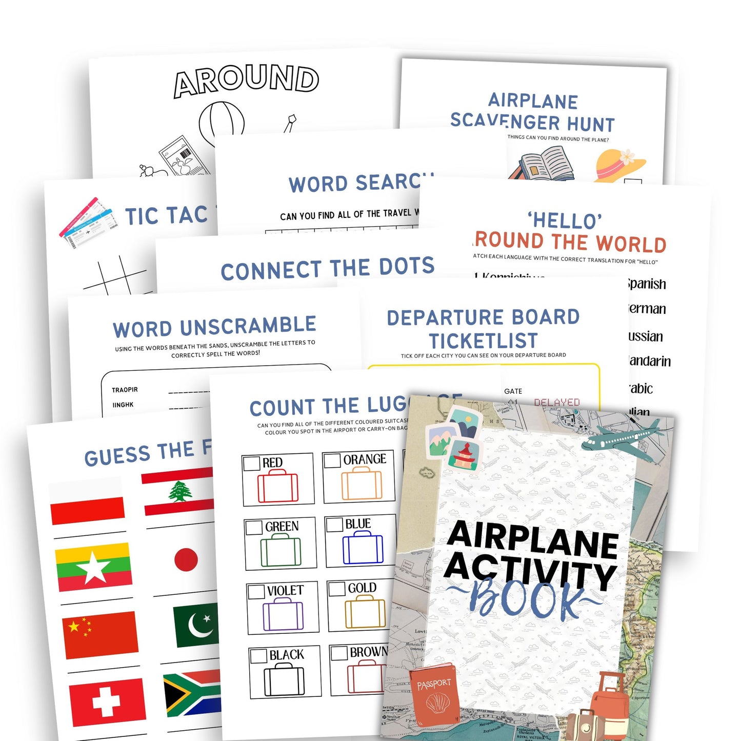 Printable Airplane Activity Book