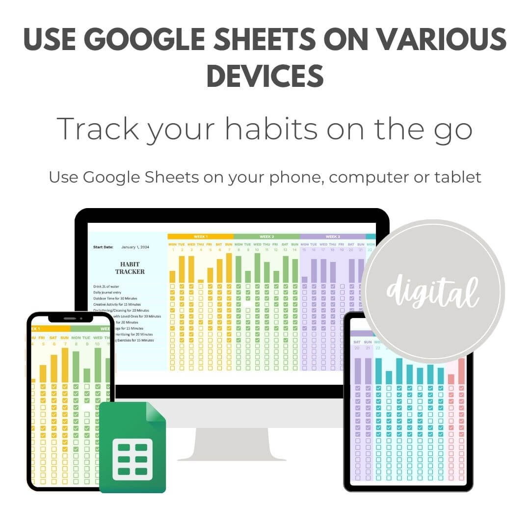 Simple Habit Tracker Spreadsheet