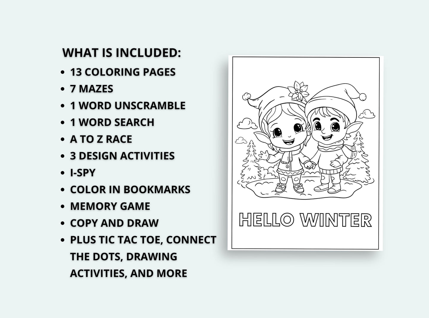 Printable Winter Activity Book