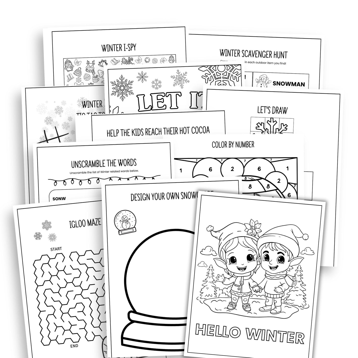 Printable Winter Activity Book