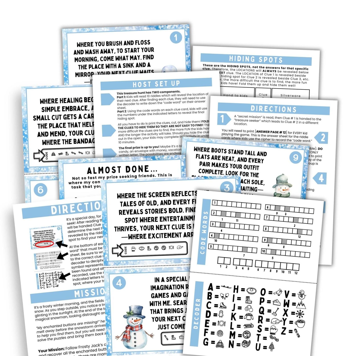 Printable Winter Scavenger Hunt