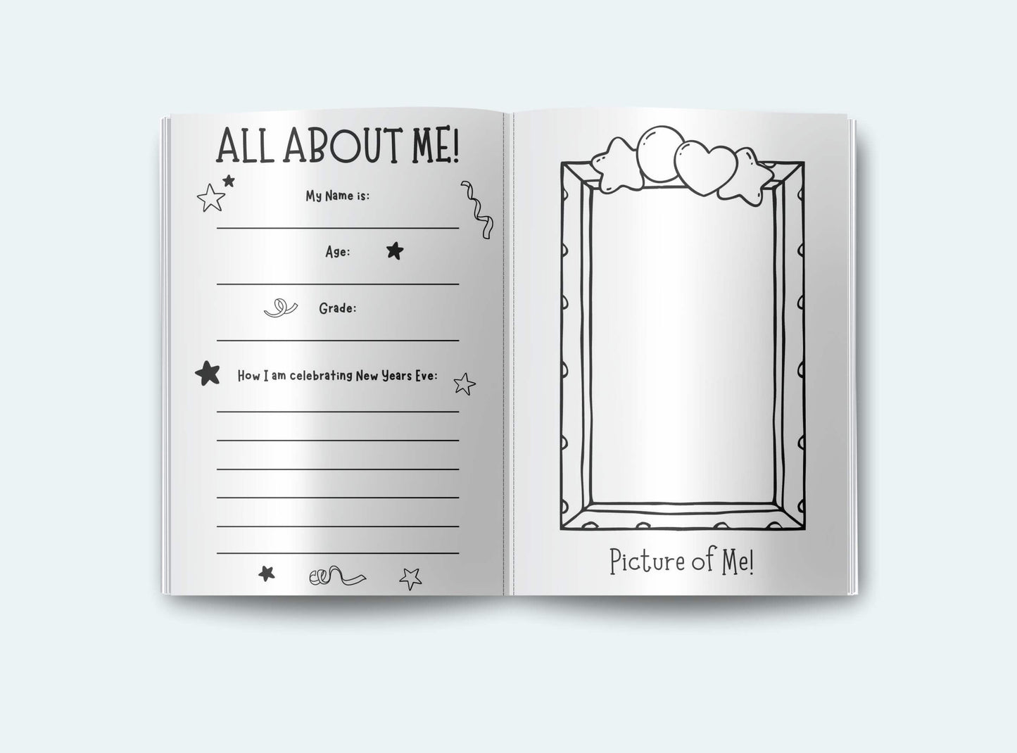 Printable My Year In Review Booklet