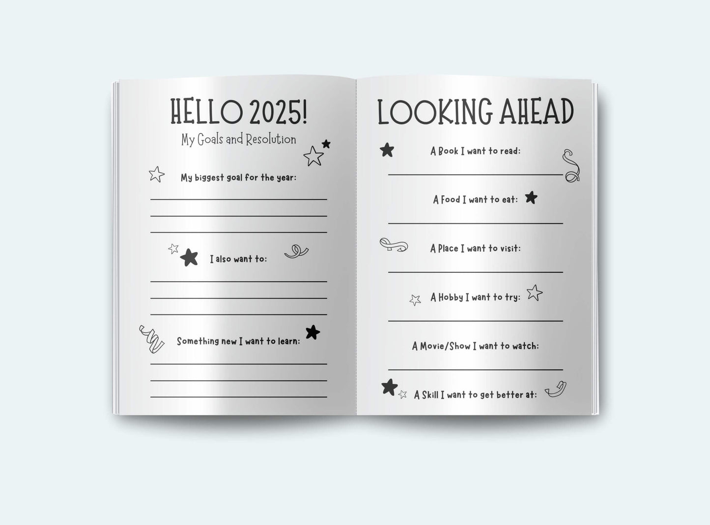 Printable My Year In Review Booklet