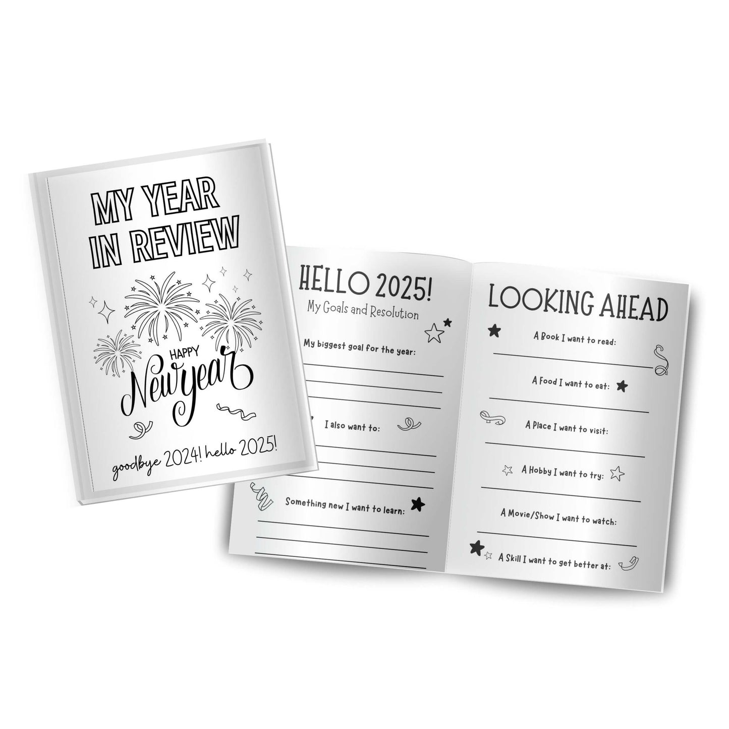 Printable My Year In Review Booklet