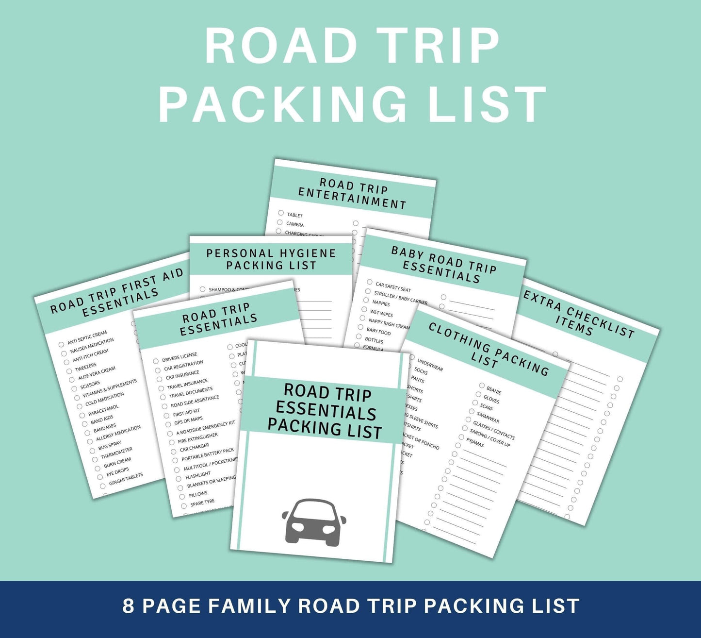 Family Road Trip Packing List - Simplify Create Inspire