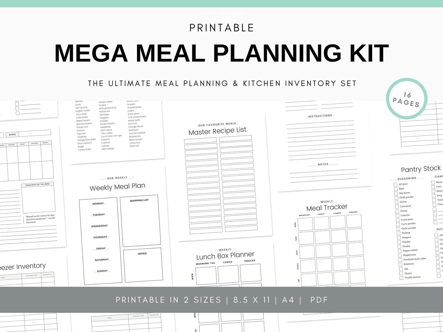 Meal Planning Kit - Simplify Create Inspire