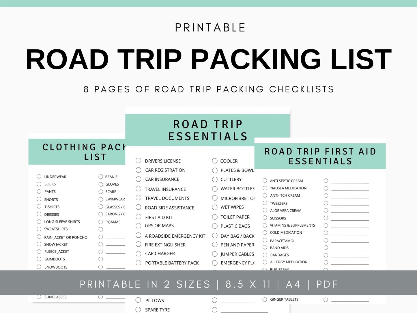 Family Road Trip Packing List - Simplify Create Inspire