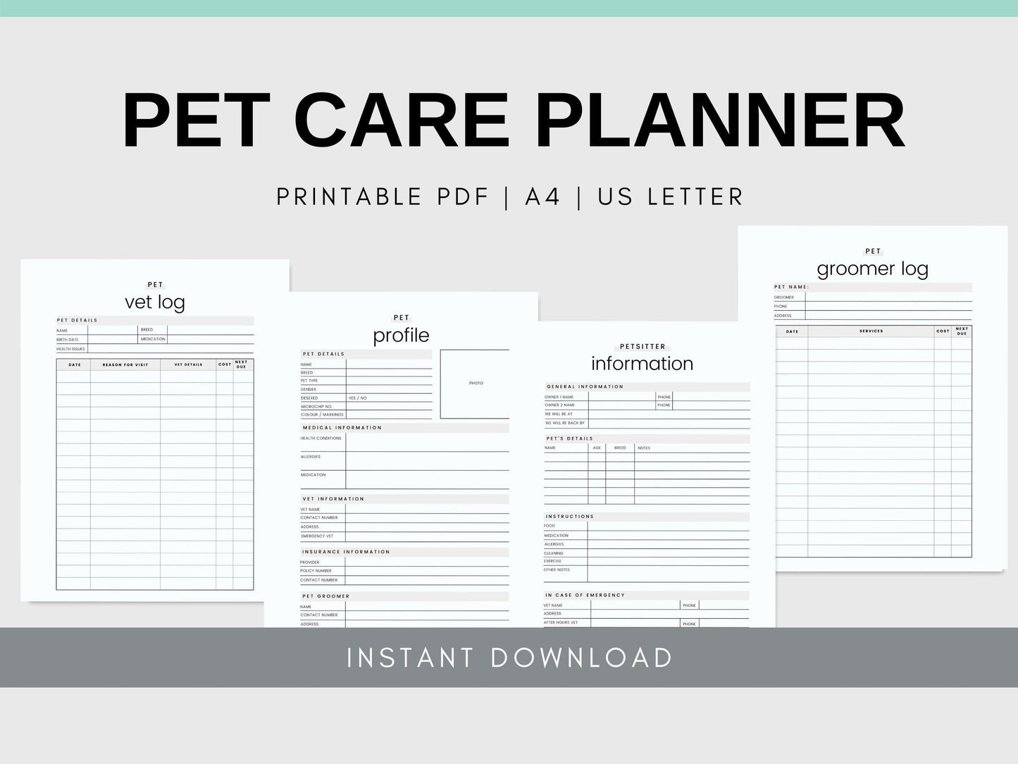 Pet Care Planner - Simplify Create Inspire