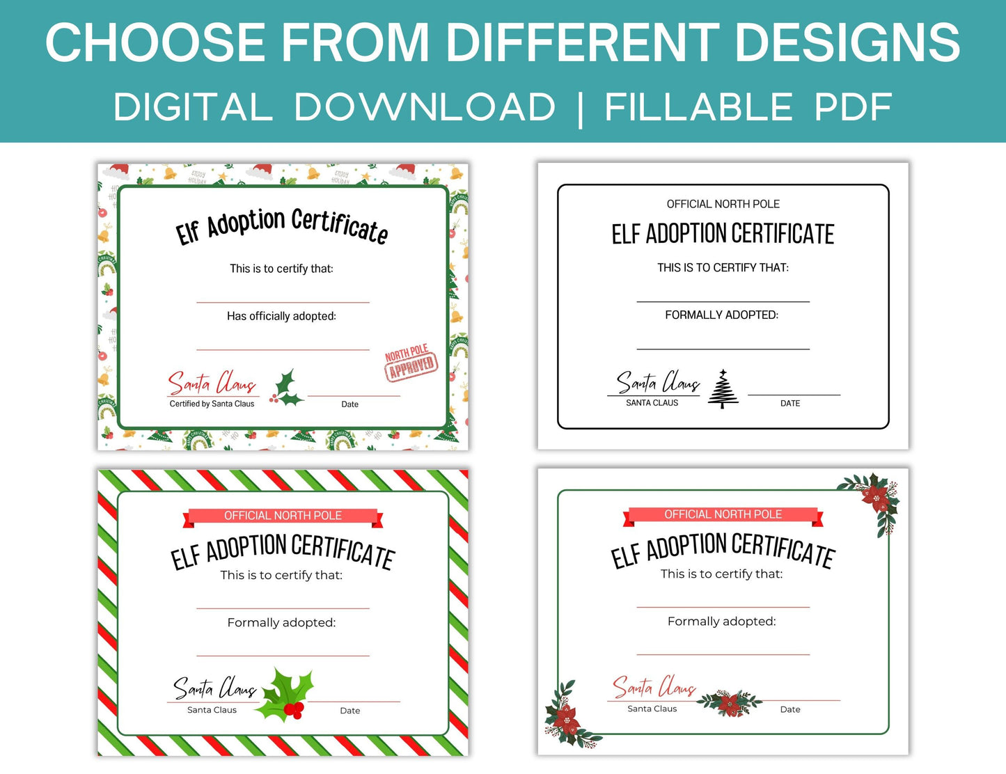 Elf Adoption Certificate - Simplify Create Inspire