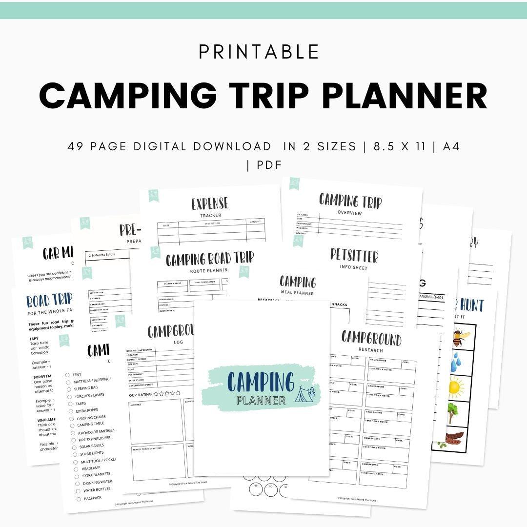 Camping Trip Planner - Simplify Create Inspire