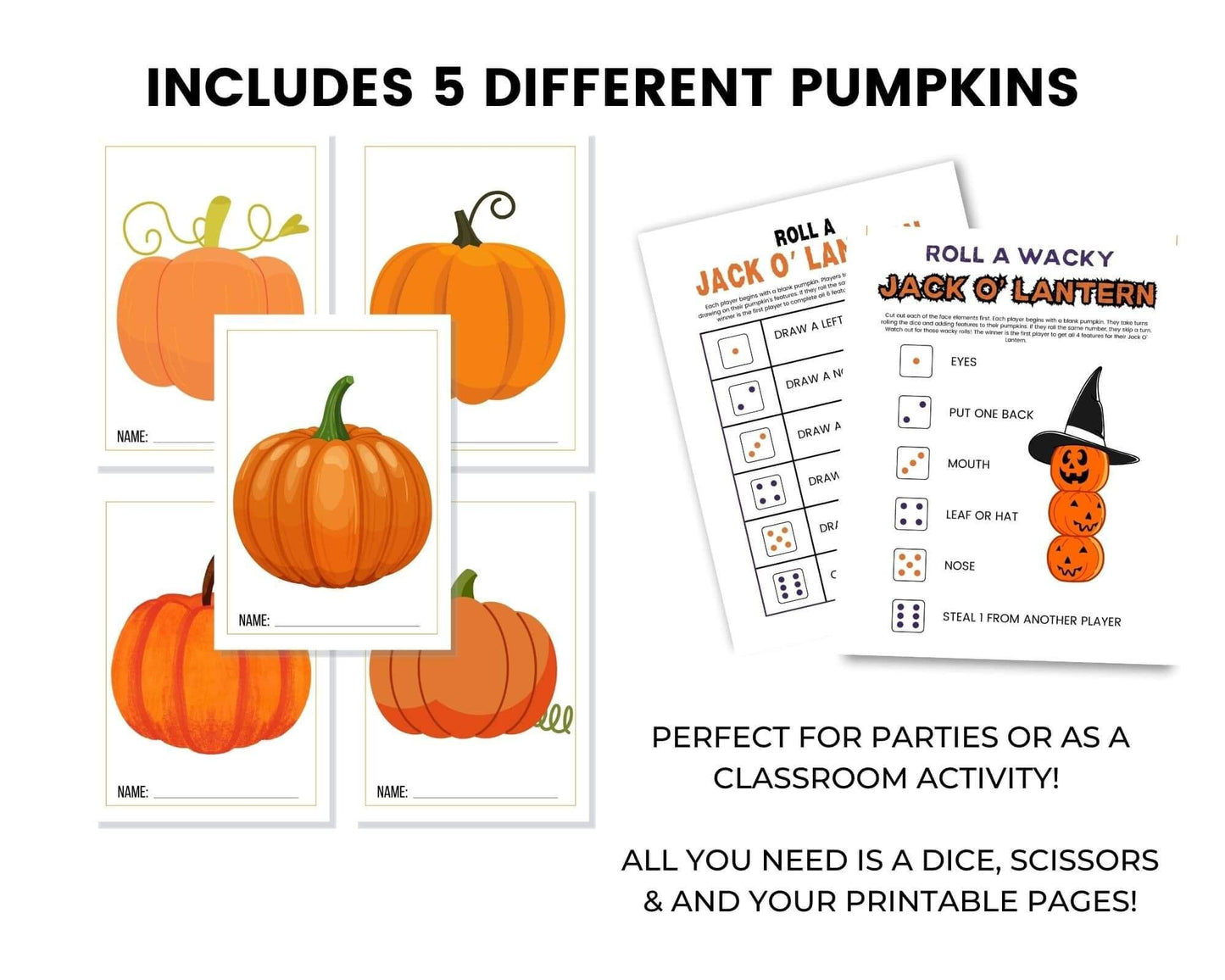 Halloween Party Game Bundle - Simplify Create Inspire