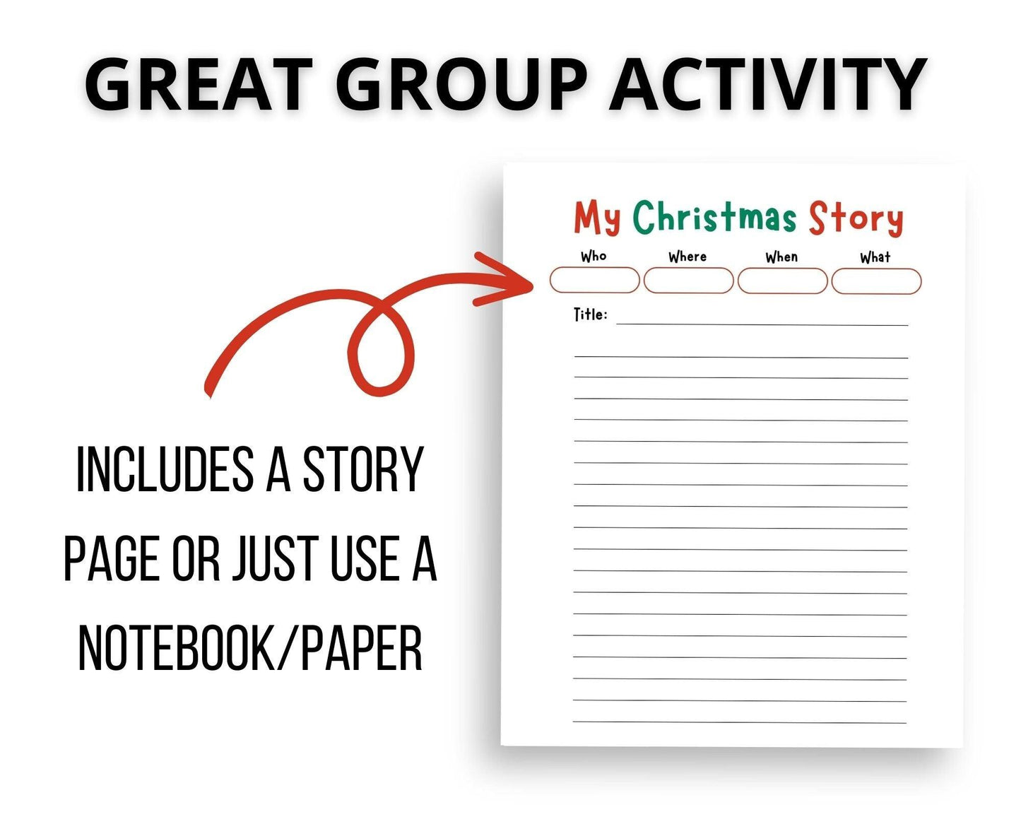 Christmas Roll A Story Dice Game - Simplify Create Inspire