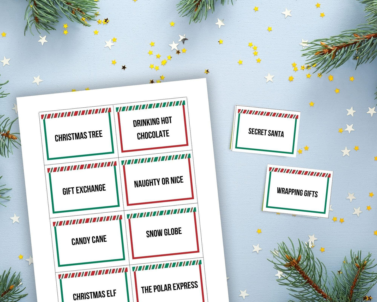 Christmas Charades Cards - Simplify Create Inspire