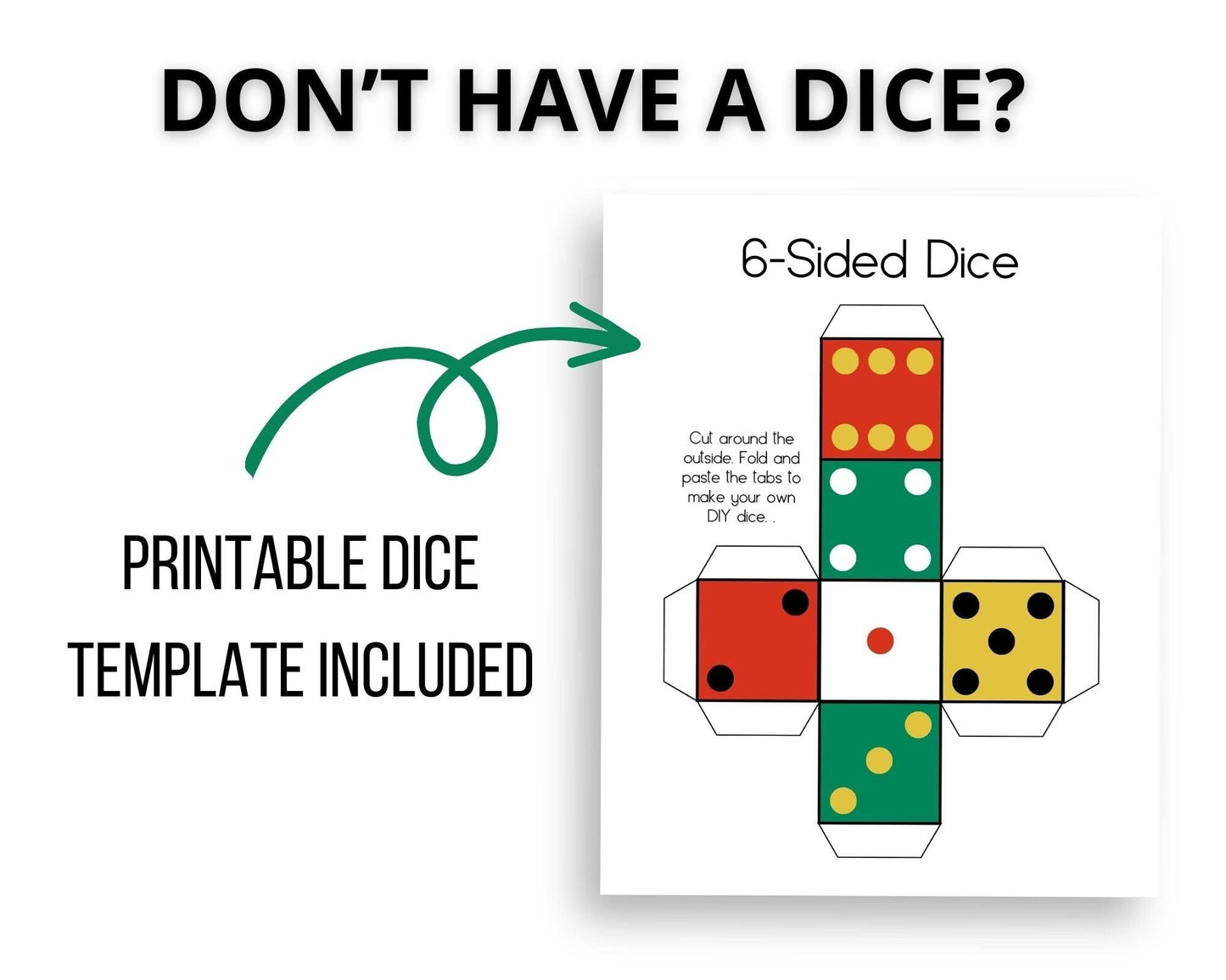 Christmas Roll A Story Dice Game - Simplify Create Inspire