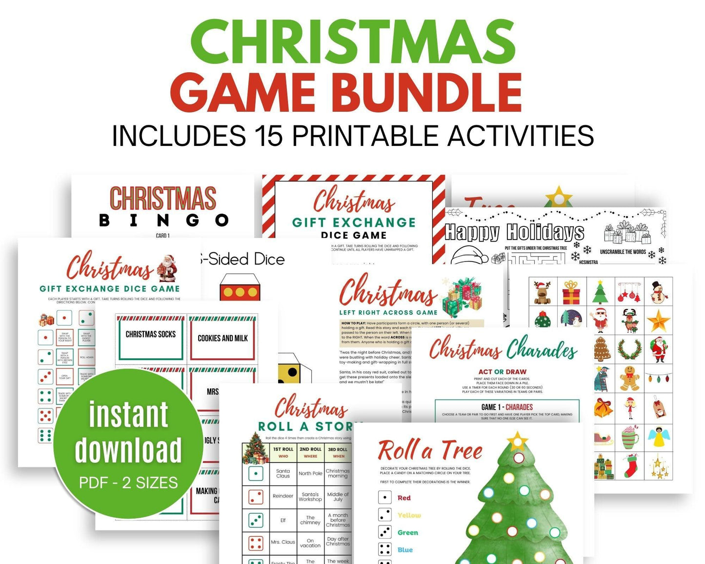 Christmas Party Game Bundle - Simplify Create Inspire