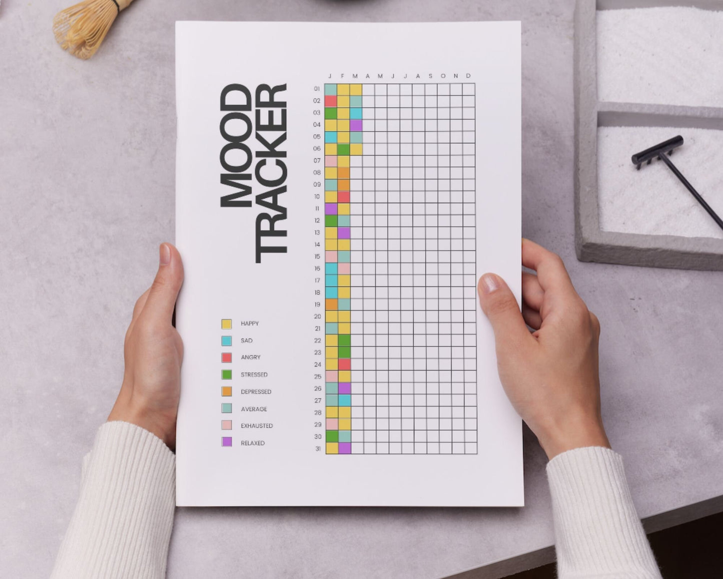 Yearly Mood Tracker - Simplify Create Inspire