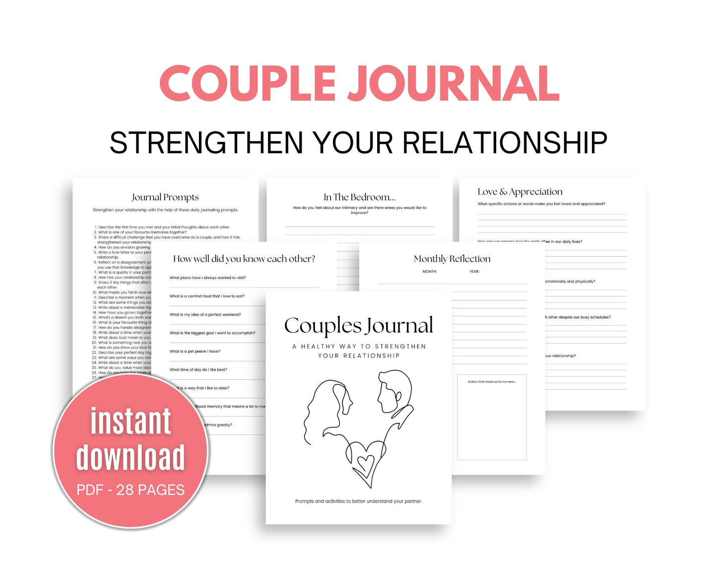 Couple Journal - Simplify Create Inspire