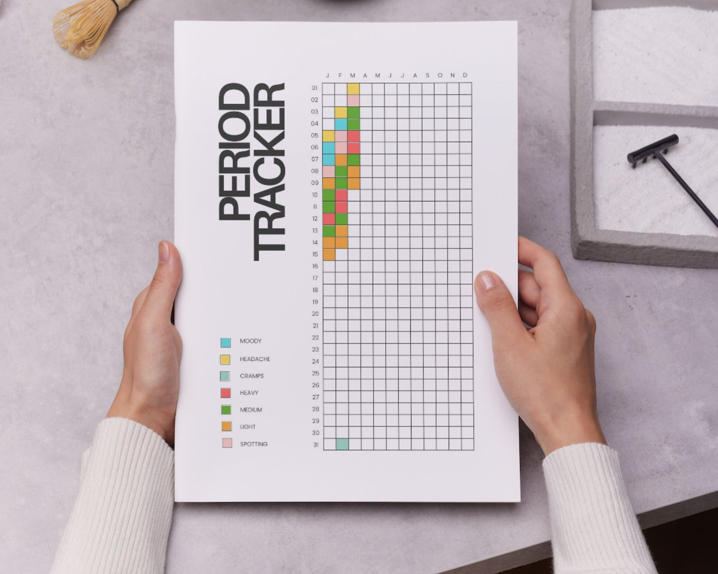 Annual Period Tracker - Simplify Create Inspire