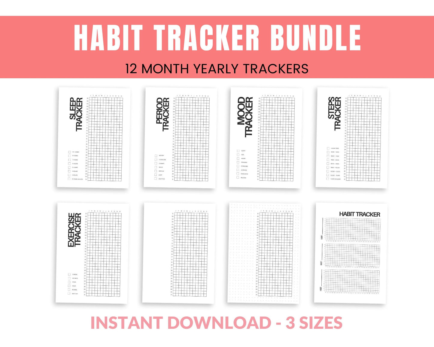 Habit Tracker Bundle - Simplify Create Inspire