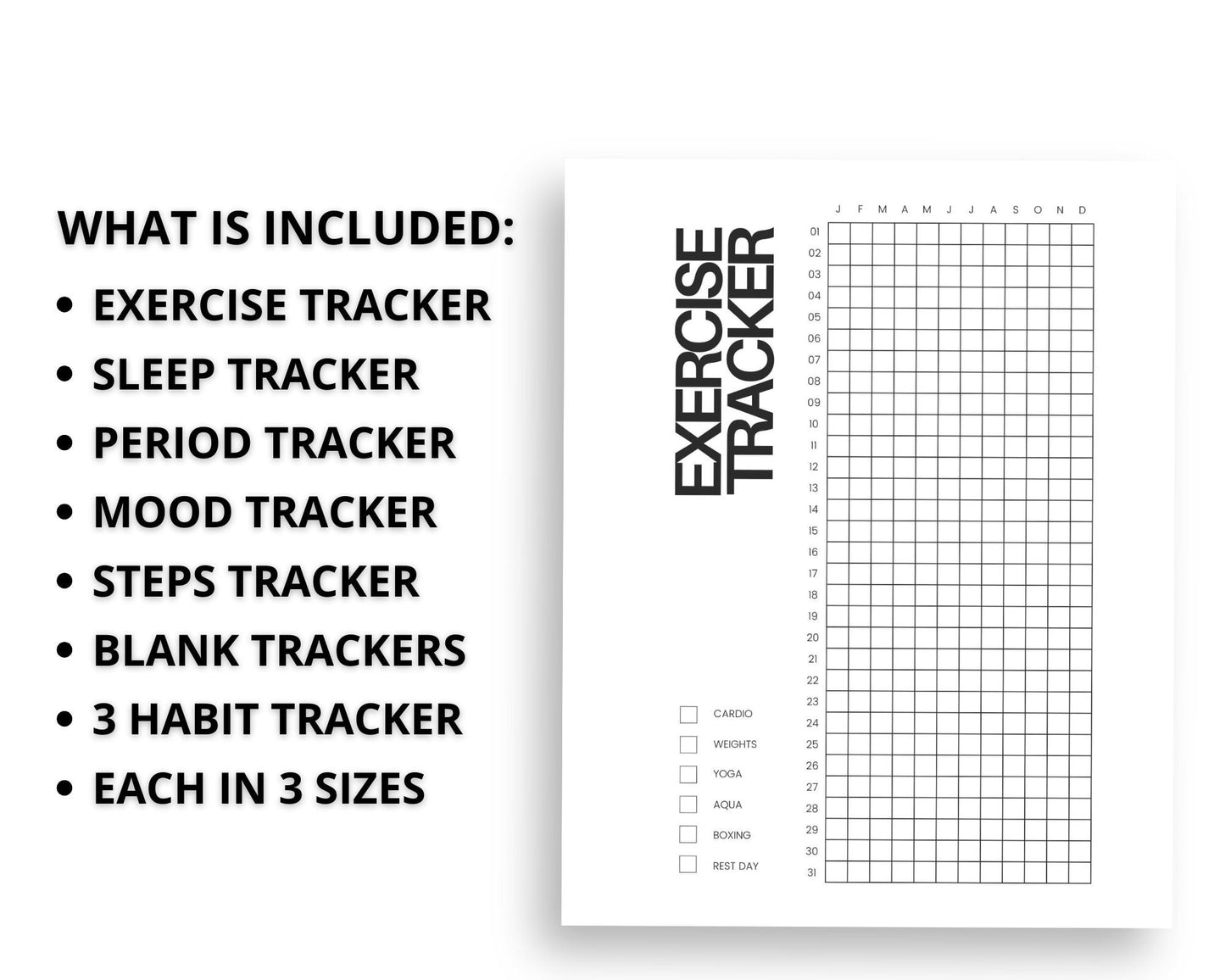 Habit Tracker Bundle - Simplify Create Inspire