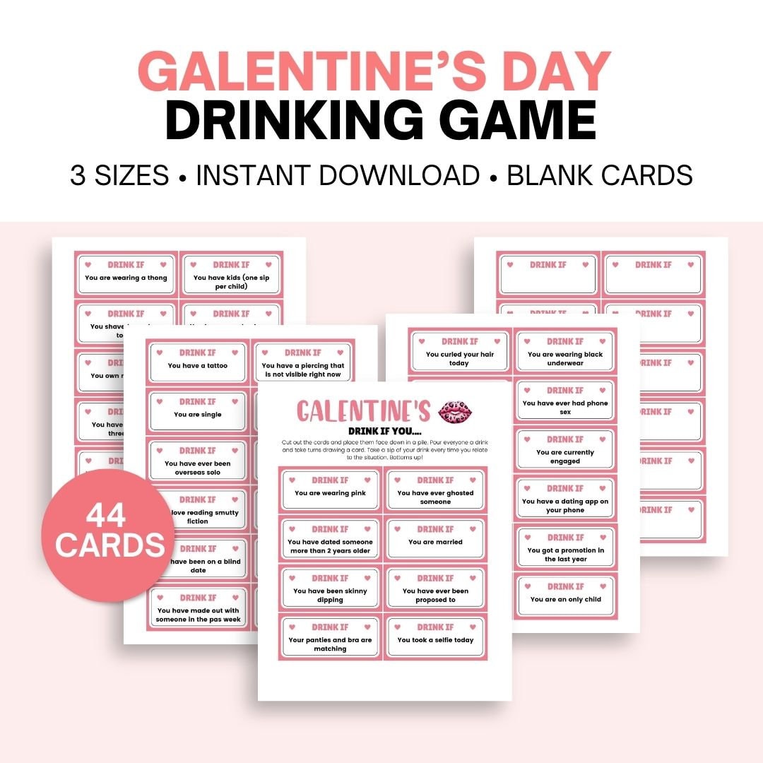 Galentines Day Drink If Game - Simplify Create Inspire