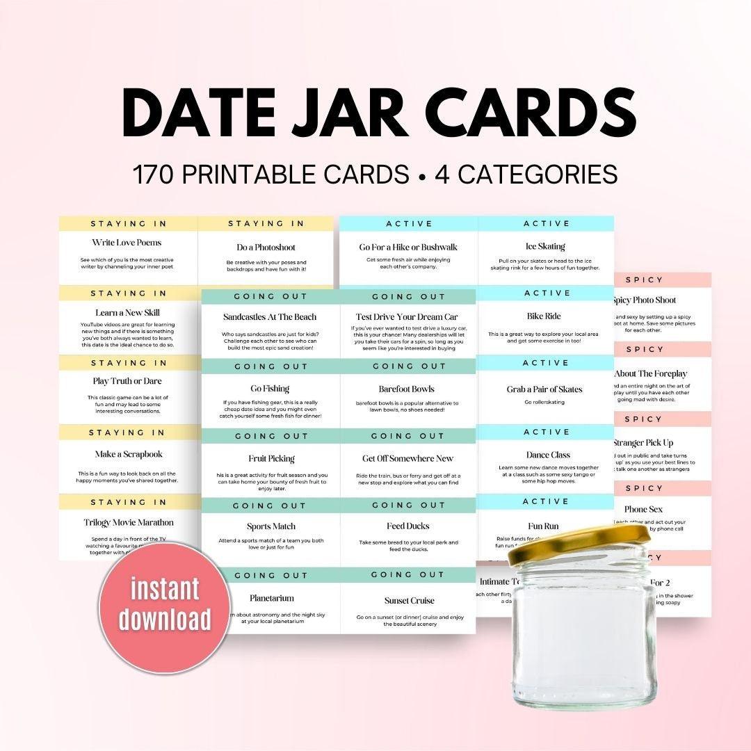 Date Night Cards - Make Your Own Date Jar - Simplify Create Inspire