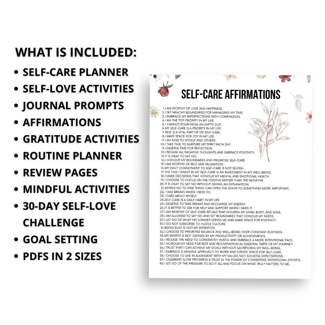 Self-Love Journal - Simplify Create Inspire
