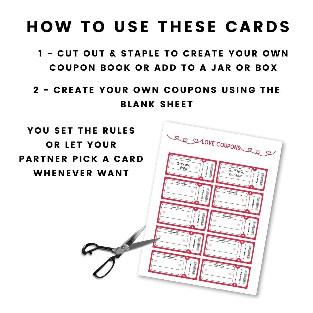 Love Coupons - DIY Couple Coupon Book Or Jar - Simplify Create Inspire