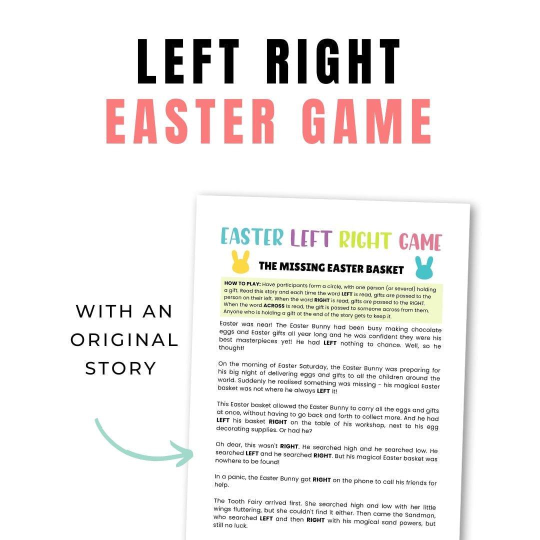 Easter Left Right Game - Simplify Create Inspire
