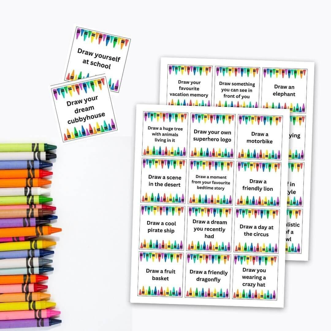 Drawing Prompt Cards For Kids - Simplify Create Inspire