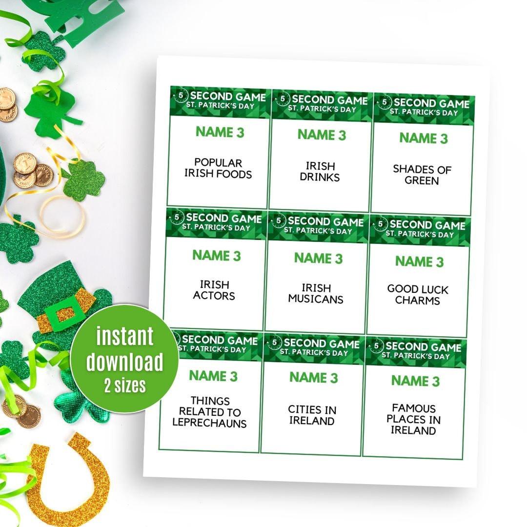 St Patrick's Day 5 Second Game - Simplify Create Inspire