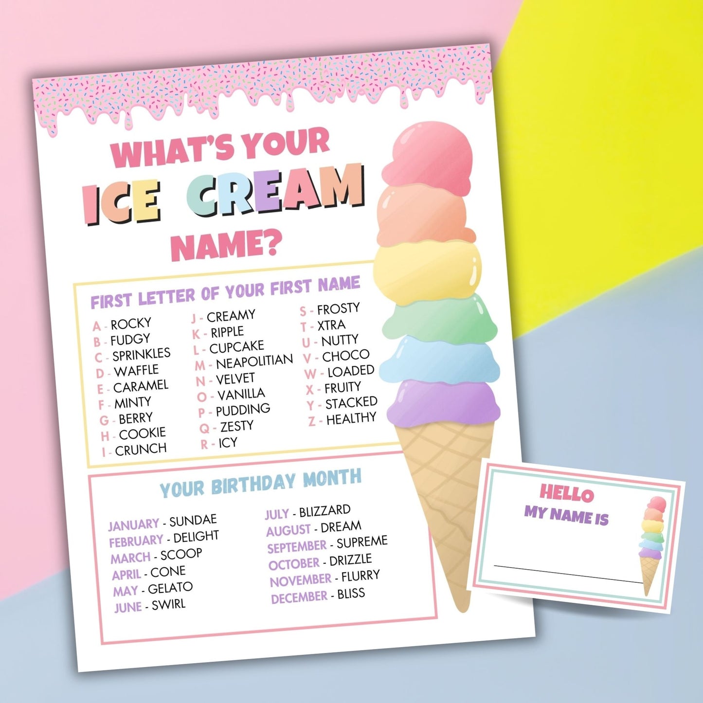 What's Your Ice Cream Name