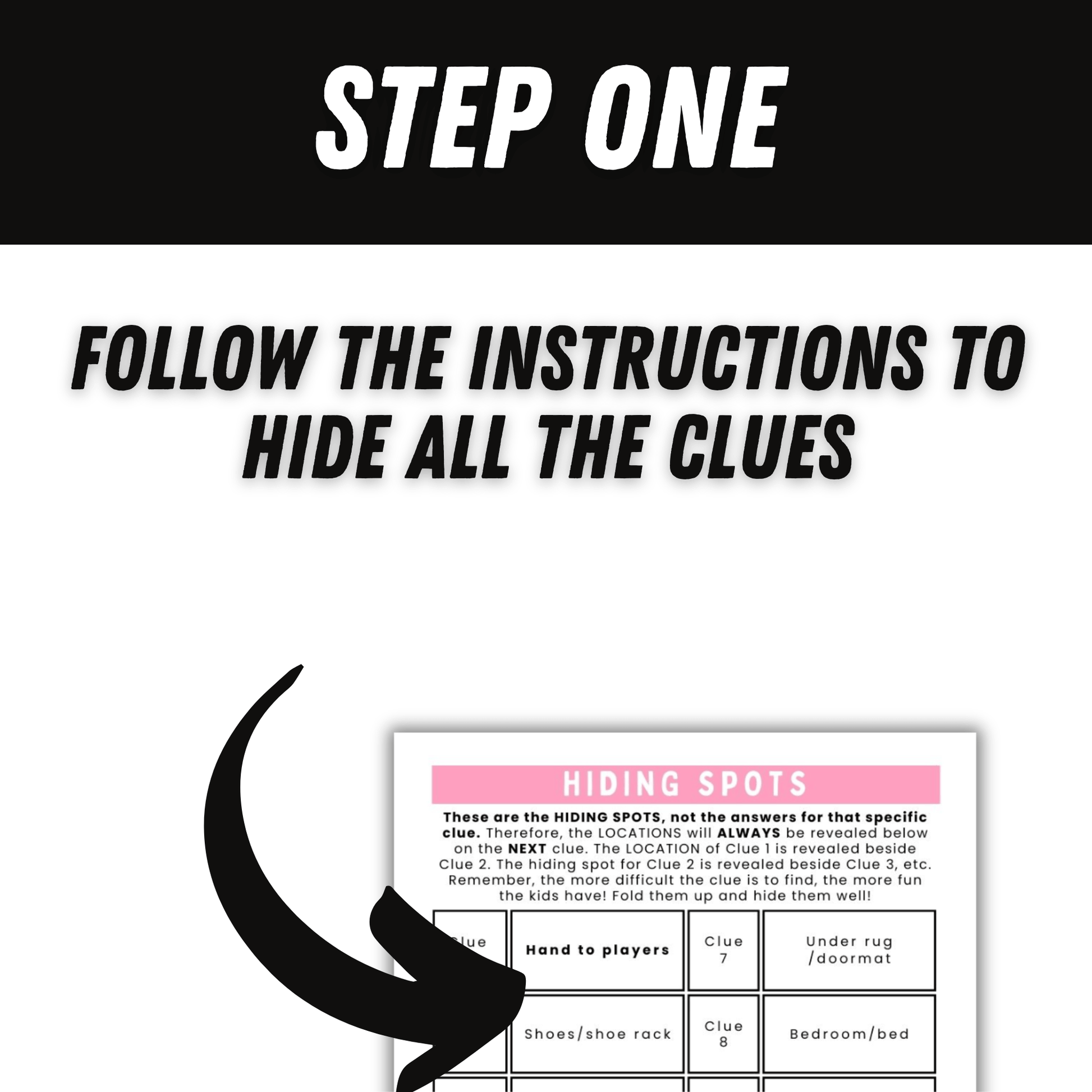 gender reveal scavenger hunt.