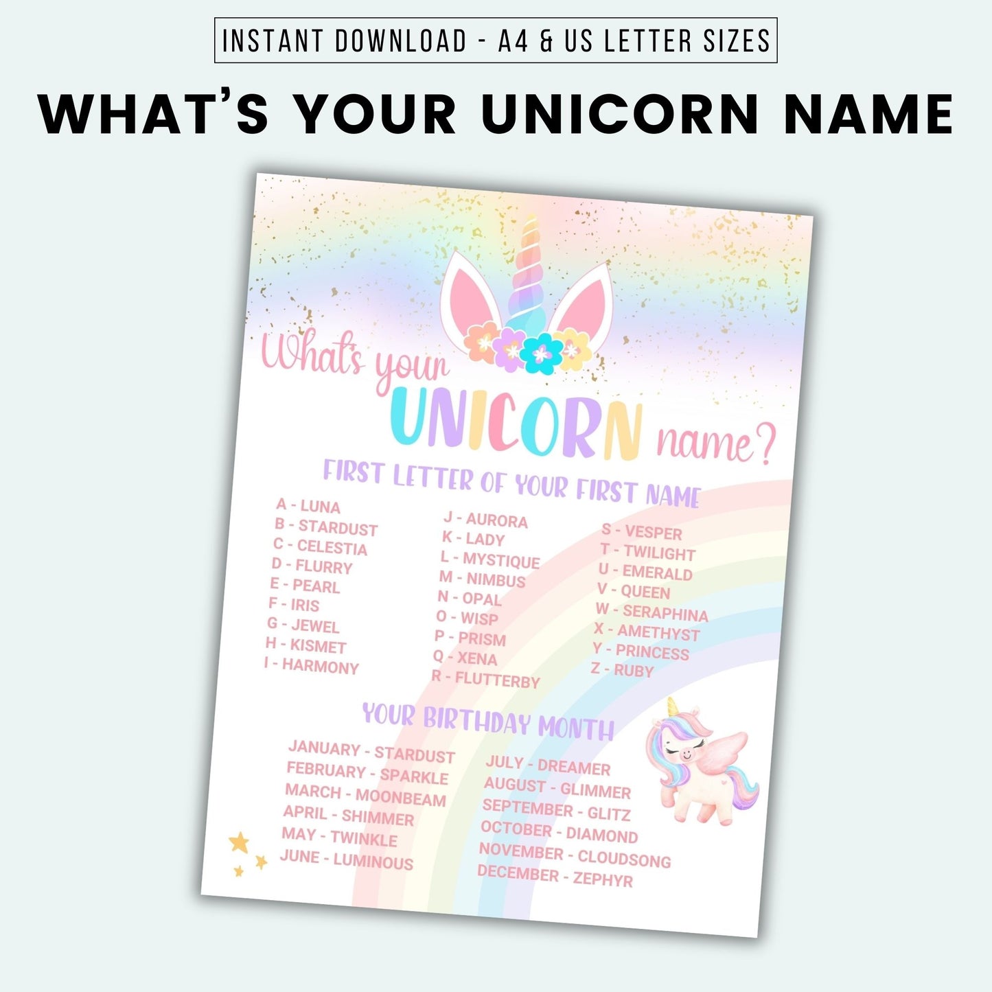 What's Your Unicorn Name