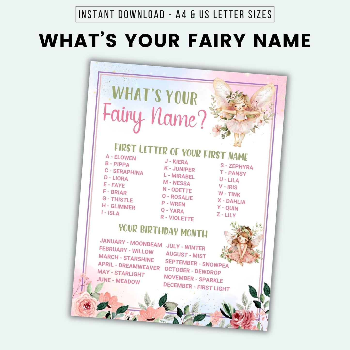 What's Your Fairy Name