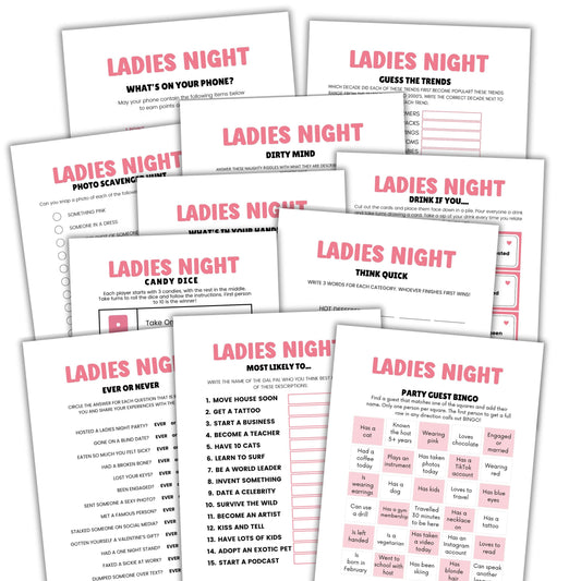 Ladies Night Party Games Bundle