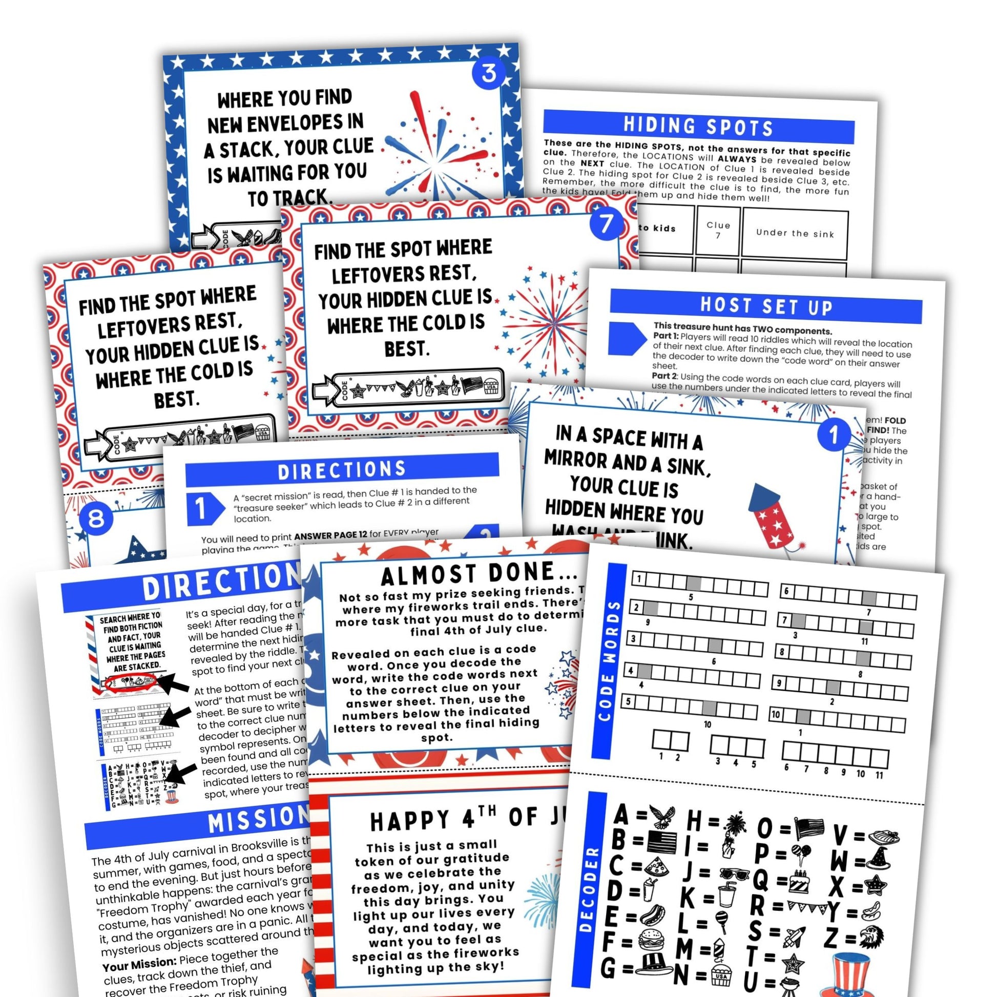 4th Of July Scavenger Hunt