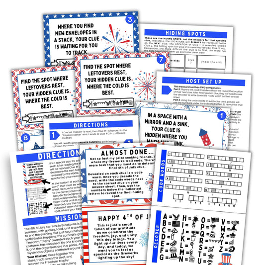 4th Of July Scavenger Hunt
