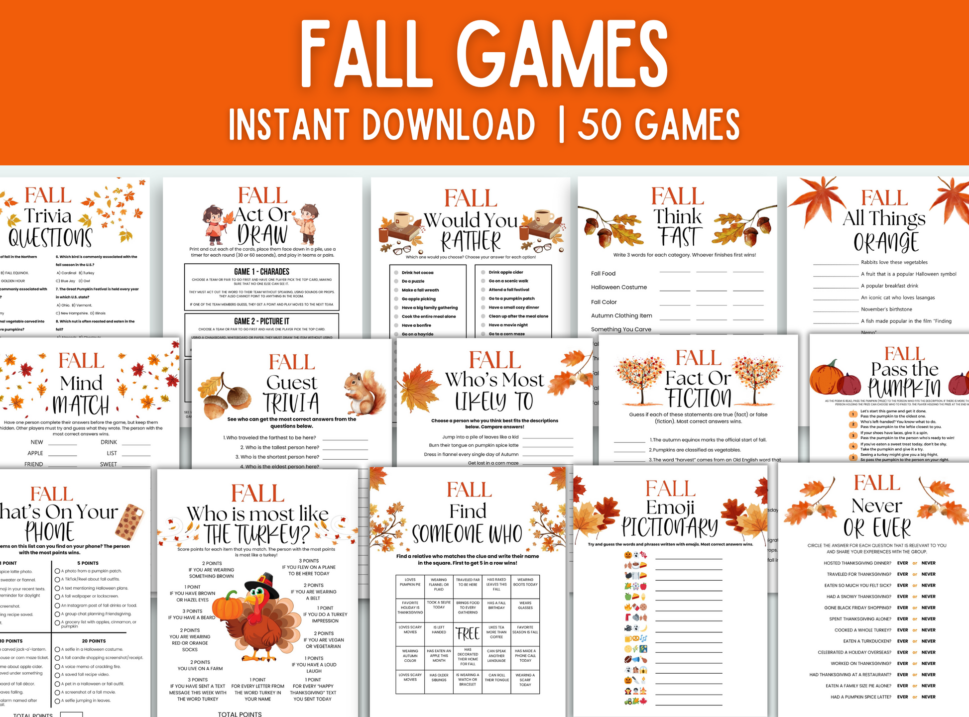 fall games