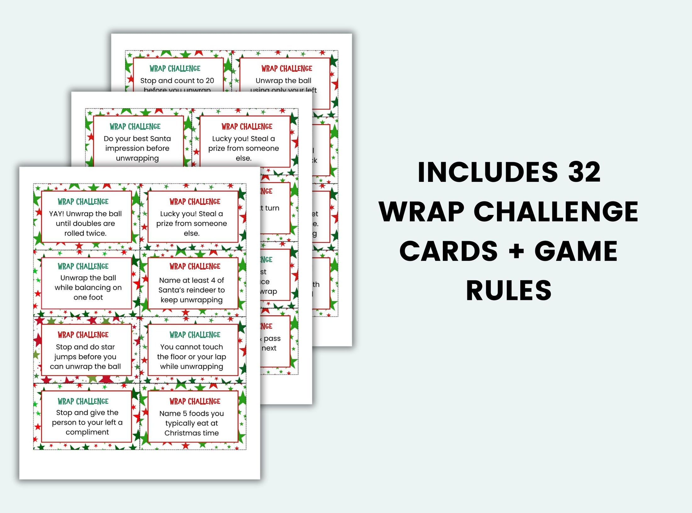 christmas-plastic-wrap-ball-game-challenge-cards-simplify-create-inspire