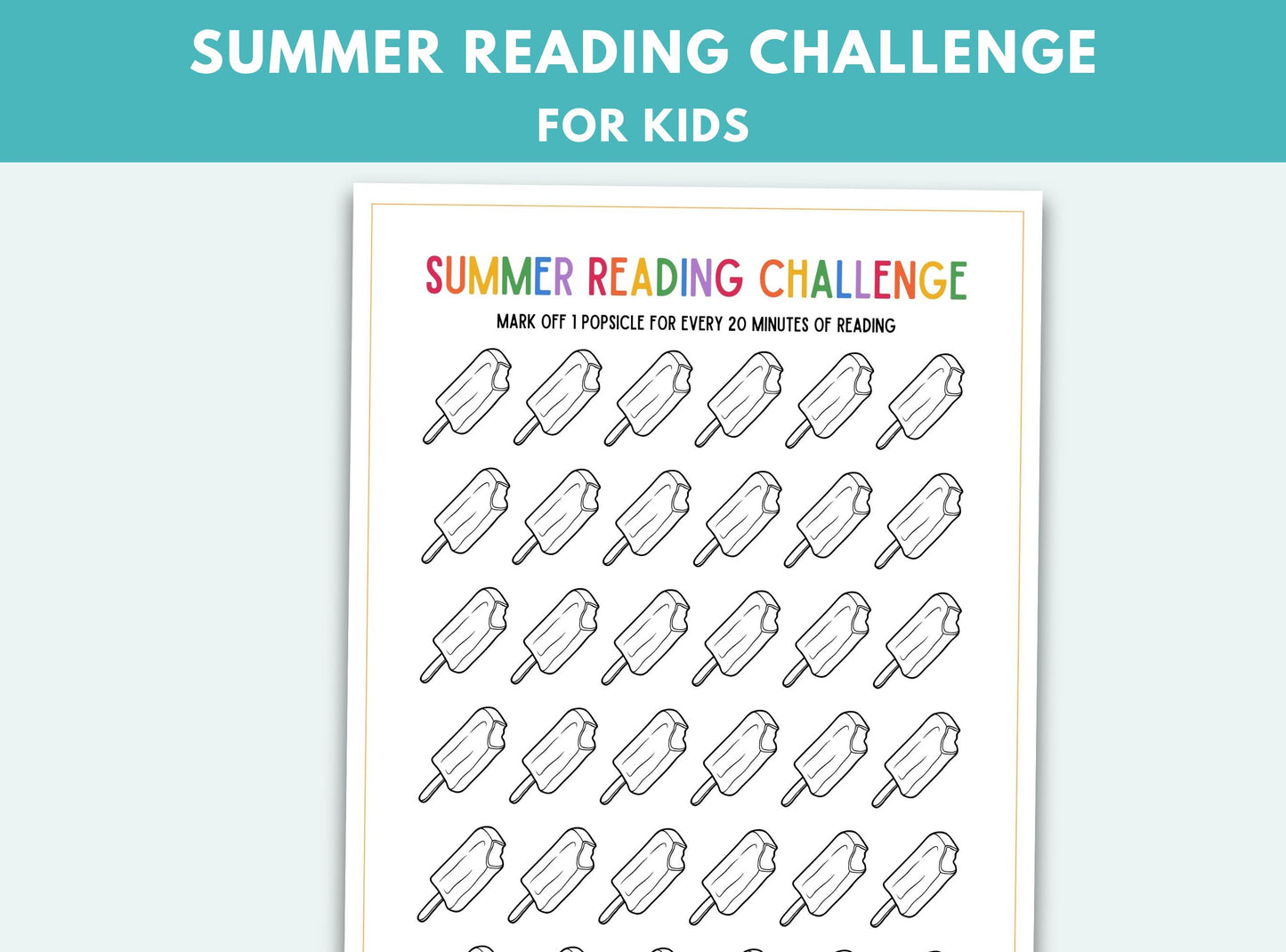 Printable Summer Reading Tracker For Kids