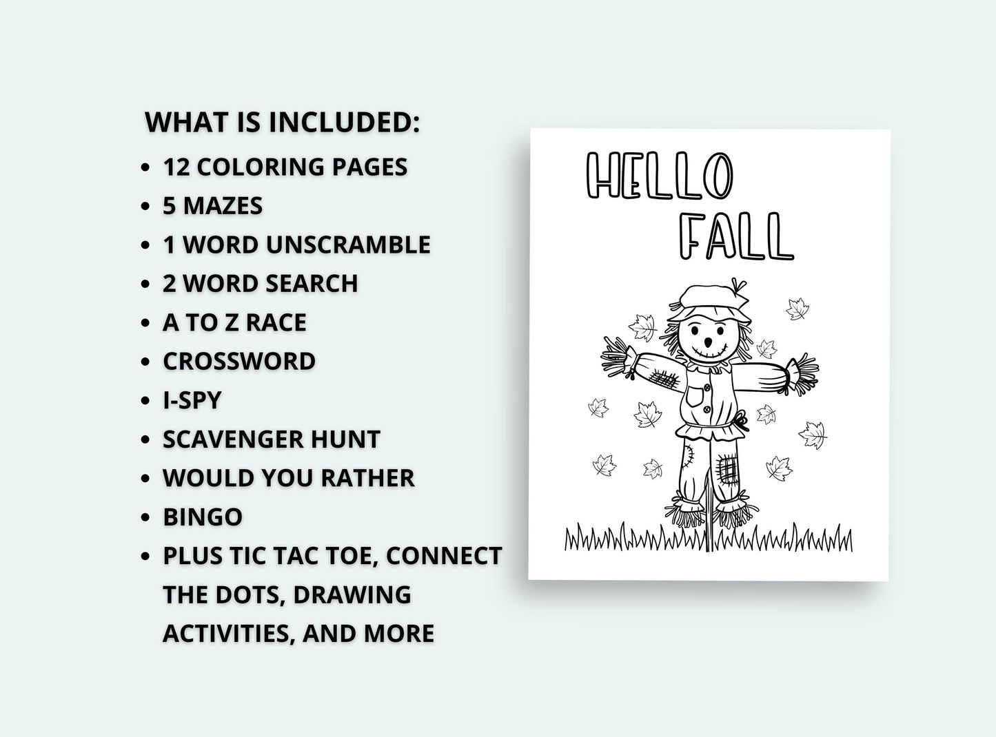 Printable Fall Activity Book
