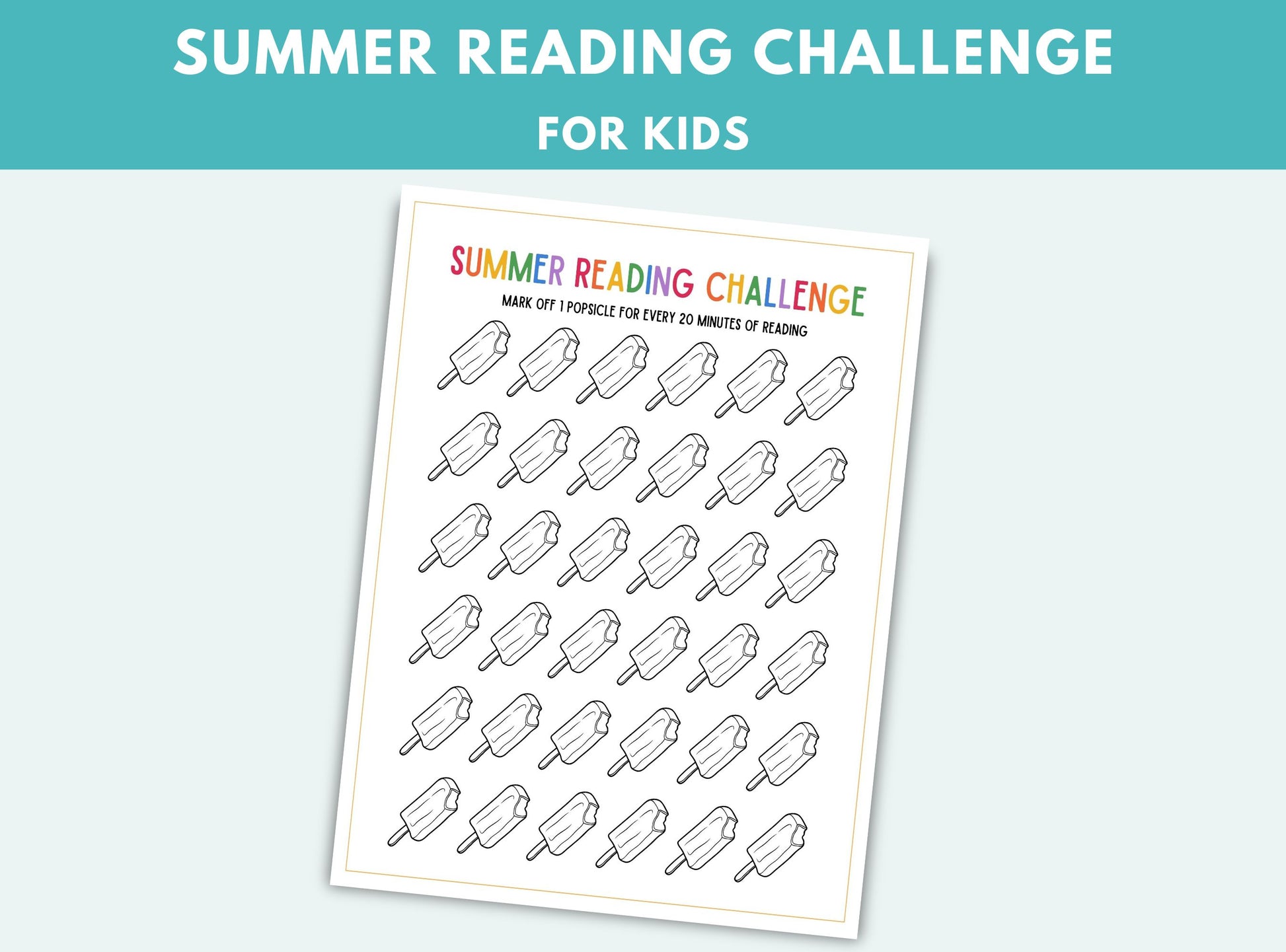 Printable Summer Reading Tracker For Kids