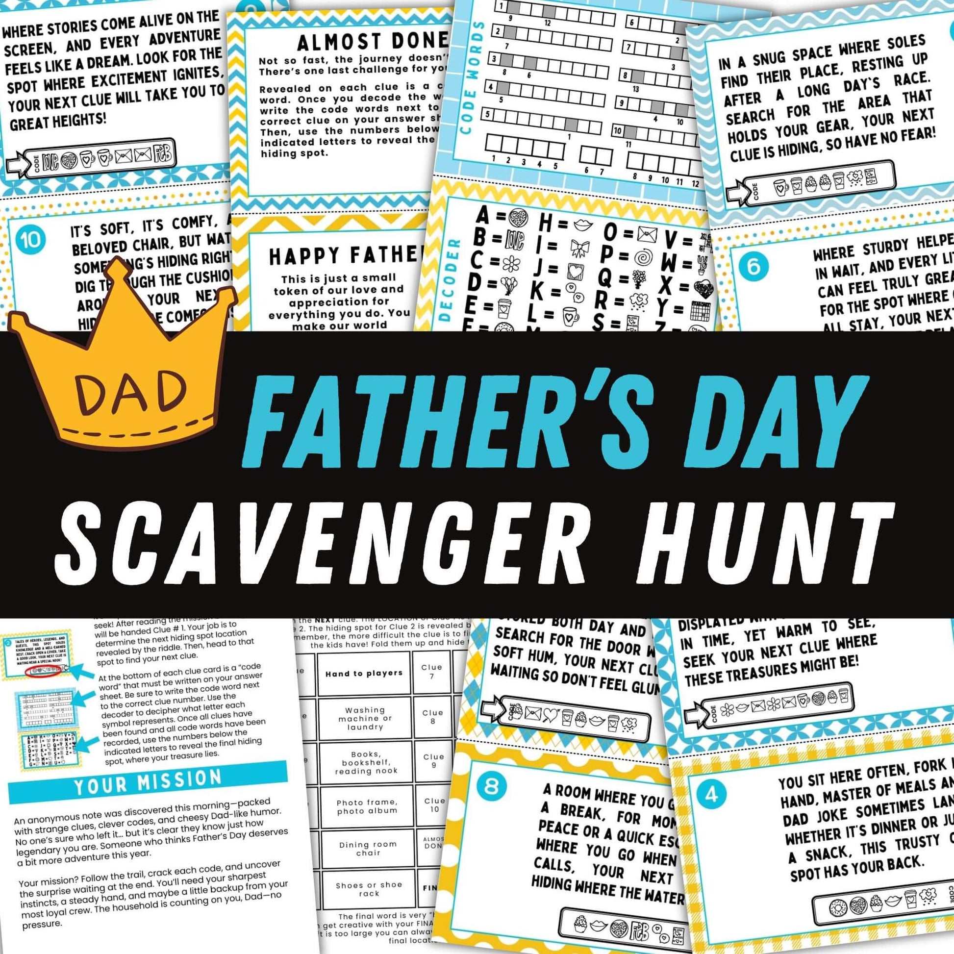 Father's day scavenger hunt.