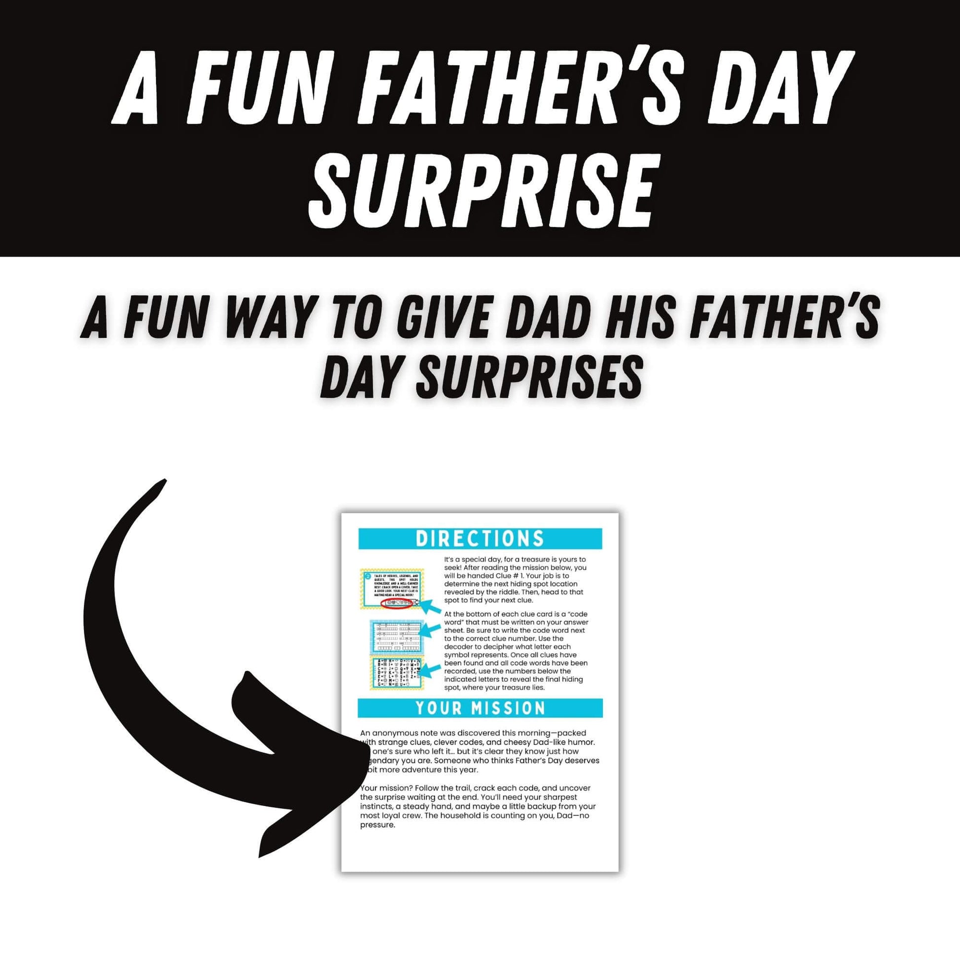 Father's day scavenger hunt.