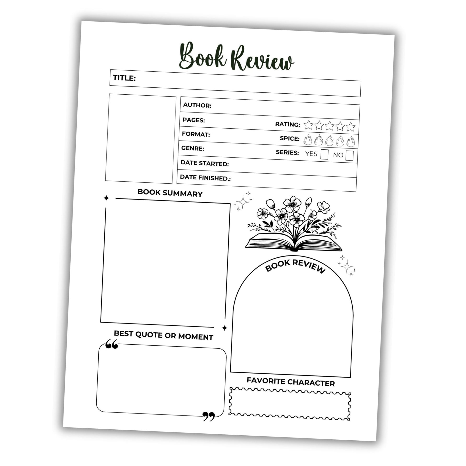 Book Review Template