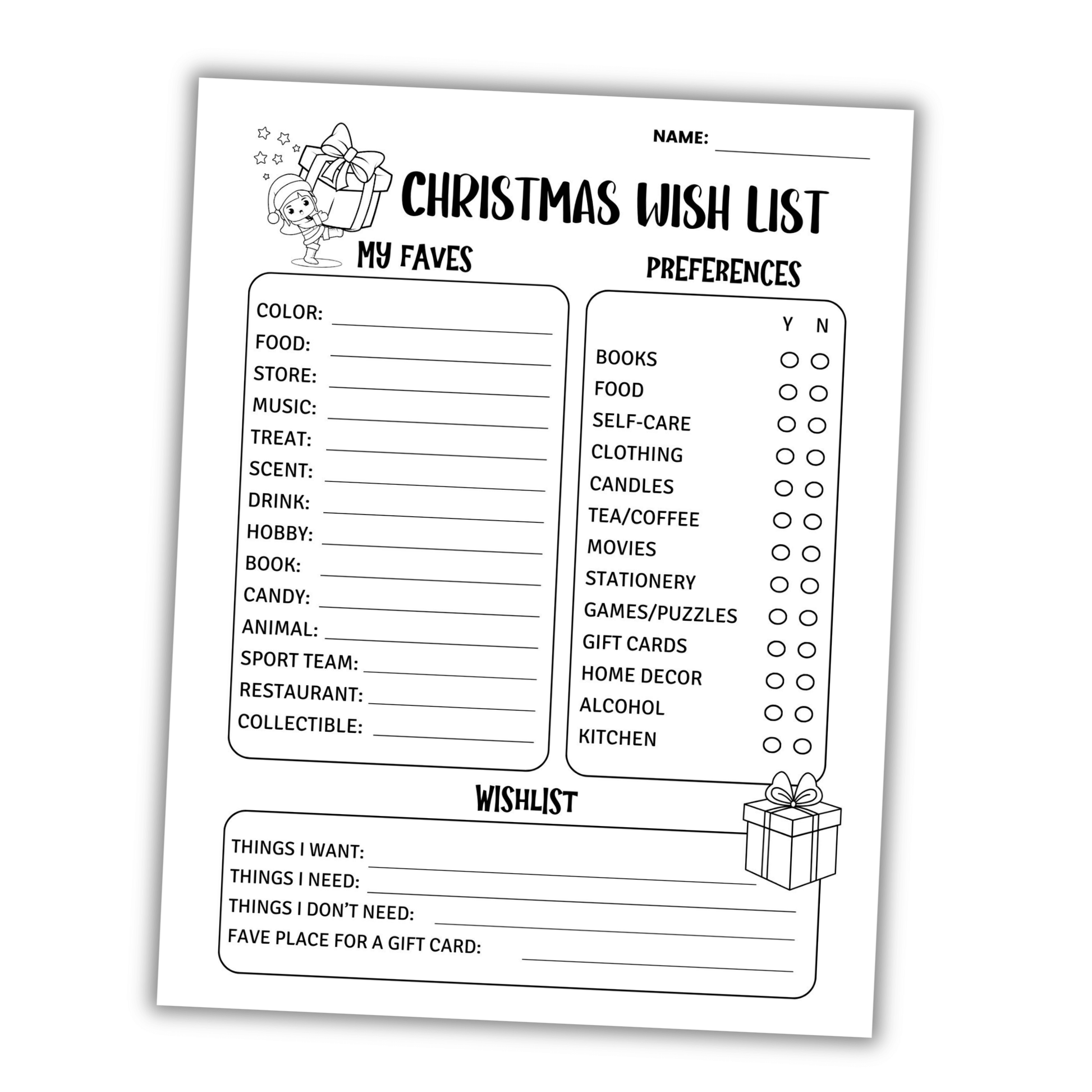 Secret Santa Survey