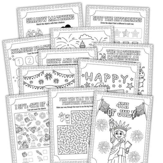 4th Of July Activity Book